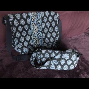 Vera Bradley Messenger Bag and Matching Purse